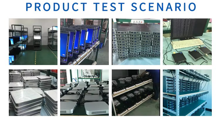 YCTIPC product test scenario - aging rooms and burn-in testing lines for mini PC quality assurance